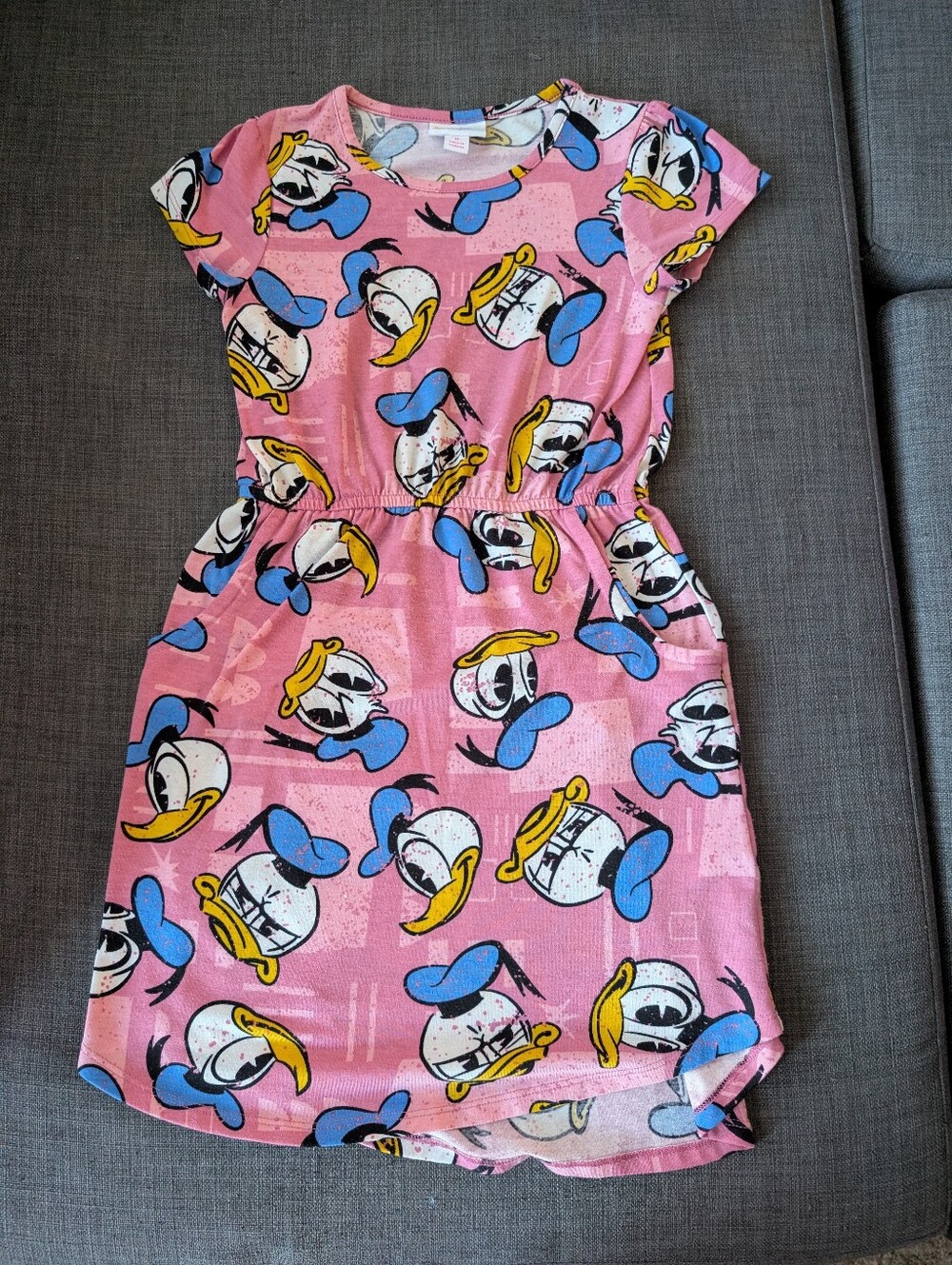Girls Donald Duck Dress With Pockets!